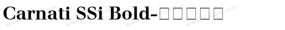 Carnati SSi Bold字体转换